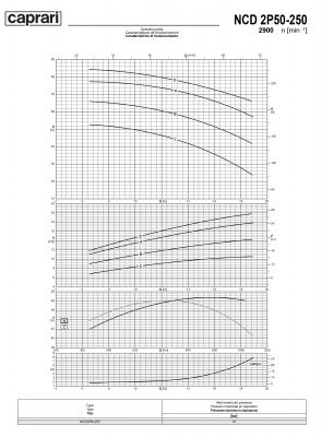 Одноступенчатые горизонтальные центробежные насосы Caprari NCD 2P50-250 2900