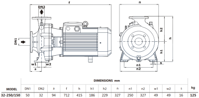 Центробежный насос Purity PSTG-R5 32-250/150
