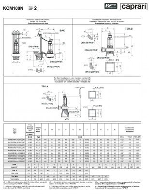 Погружные канализационные элктронасосы Caprari KCM100N