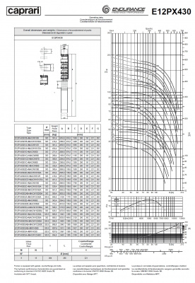 Скважинные насосы Caprari E12PX430 из нержавеющей стали