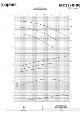 Одноступенчатые горизонтальные центробежные насосы Caprari NCDS 2P40-160 3450