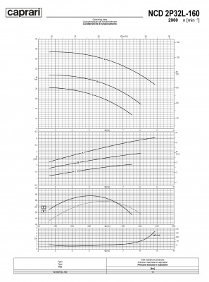 Одноступенчатые горизонтальные центробежные насосы Caprari NCD 2P32L-160 2900