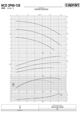 Одноступенчатые горизонтальные центробежные насосы Caprari NCD 2P65-125 2900