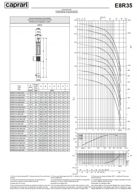 Скважинные насосы Caprari E8R35 из чугуна