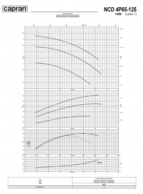 Одноступенчатые горизонтальные центробежные насосы Caprari NCD 4P65-125 1450