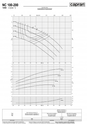 Одноступенчатые горизонтальные центробежные насосы Caprari NC 100-200 1450