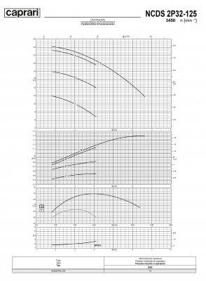 Одноступенчатые горизонтальные центробежные насосы Caprari NCDS 2P32-125 3450