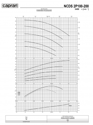 Одноступенчатые горизонтальные центробежные насосы Caprari NCDS 2P100-200 3450