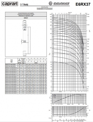 Скважинные насосы Caprari ENDURANCE E6RX37 из нержавеющей стали