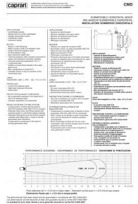 Погружные ускорители потока (мешалки) Caprari CMD