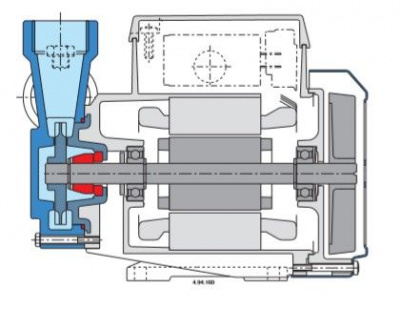 Поверхностный одноступенчатый насос Calpeda B-CT 61/A