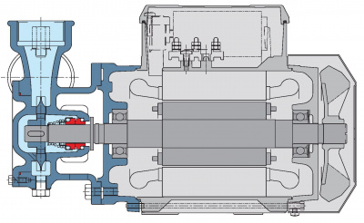 Поверхностный одноступенчатый насос Calpeda T 61E