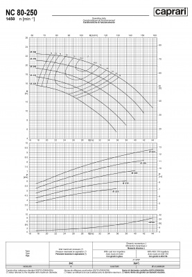 Одноступенчатые горизонтальные центробежные насосы Caprari NC 80-250 1450