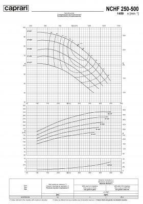 Одноступенчатые горизонтальные центробежные насосы Caprari NCHF 250-500 1450