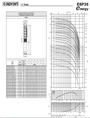 Скважинный насос Caprari E6P35 из чугуна