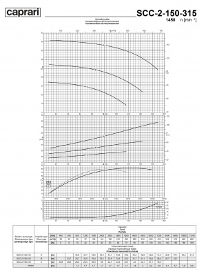 Горизонтальные насосы двустороннего входа Caprari SCC-2-150-315 1450