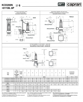 Погружные канализационные элктронасосы Caprari KCD200N+01106