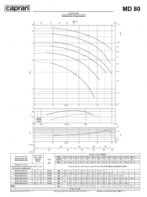 Горизонтальные многоступенчатые насосы Caprari MD 80