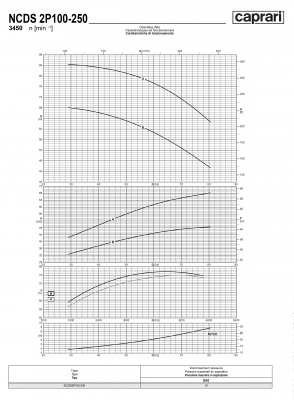 Одноступенчатые горизонтальные центробежные насосы Caprari NCDS 2P100-250 3450