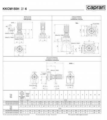 Сухая установка фекального насоса Caprari K-KOMPACT 4 DN 150 KKCM150H