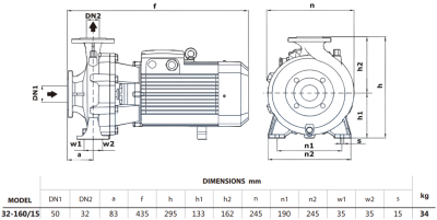 Центробежный насос Purity PSTG-R5 32-160/15