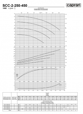 Горизонтальные насосы двустороннего входа Caprari SCC-2-250-450 1450