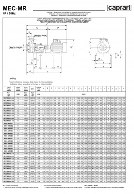 Горизонтальные многоступенчатые насосы Caprari MEC-MR 2650