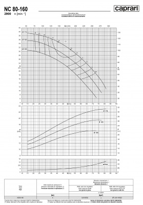 Одноступенчатые горизонтальные центробежные насосы Caprari NC 80-160 2900