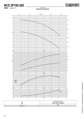 Одноступенчатые горизонтальные центробежные насосы Caprari NCD 2P100-250 2900