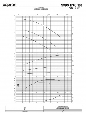 Одноступенчатые горизонтальные центробежные насосы Caprari NCDS 4P80-160 1750