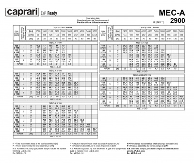 Горизонтальные одноступенчатые насосы Caprari MEC-A 2900