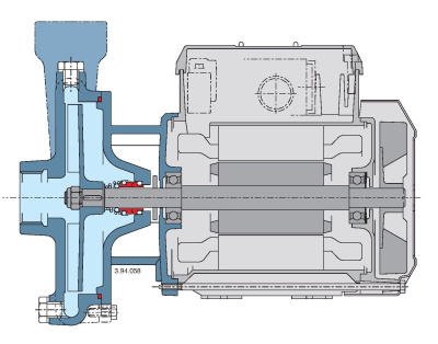 Поверхностный одноступенчатый насос Calpeda C 22/1E
