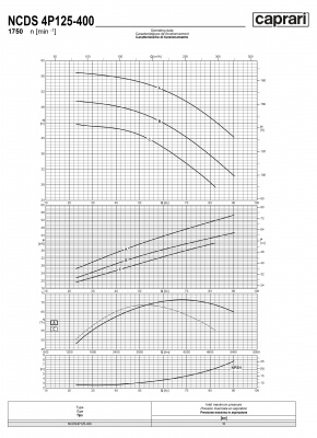 Одноступенчатые горизонтальные центробежные насосы Caprari NCDS 4P125-400 1750