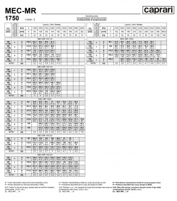 Горизонтальные многоступенчатые насосы Caprari MEC-MR 1750