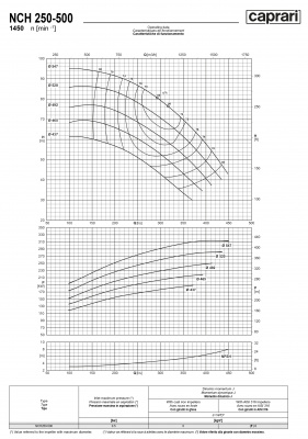Одноступенчатые горизонтальные центробежные насосы Caprari NCH 250-500 1450