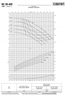 Одноступенчатые горизонтальные центробежные насосы Caprari NC 80-400 1450