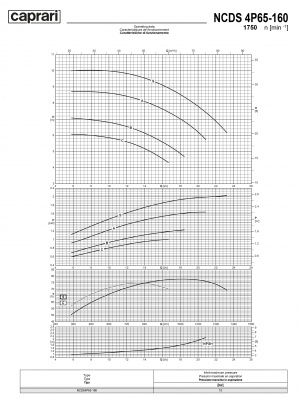 Одноступенчатые горизонтальные центробежные насосы Caprari NCDS 4P65-160 1750