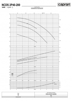 Одноступенчатые горизонтальные центробежные насосы Caprari NCDS 2P40-200 3450