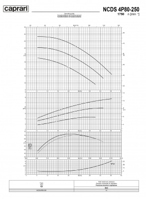 Одноступенчатые горизонтальные центробежные насосы Caprari NCDS 4P80-250 1750
