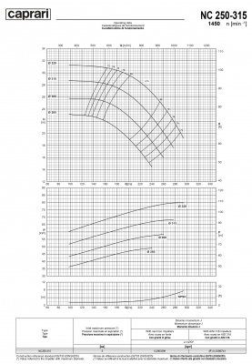 Одноступенчатые горизонтальные центробежные насосы Caprari NC 250-315 1450