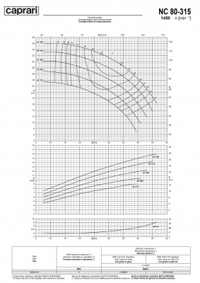 Одноступенчатые горизонтальные центробежные насосы Caprari NC 80-315 1450