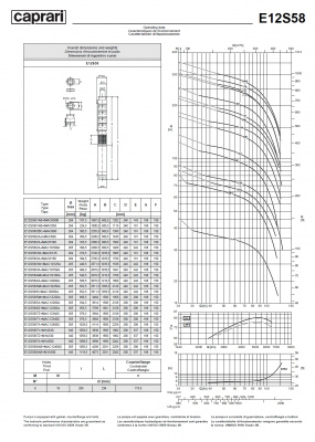 Скважинные насосы Caprari E12S58 из чугуна