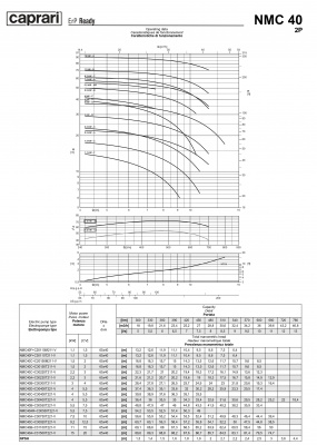 Поверхностные одноступенчатые консольно-моноблочные насосы Caprari NMC 40 2P