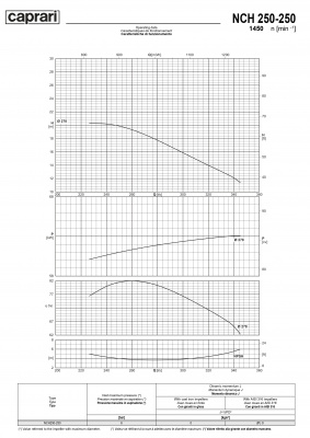 Одноступенчатые горизонтальные центробежные насосы Caprari NCH 250-250 1450