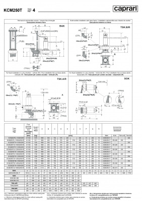 Погружные канализационные элктронасосы Caprari KCM250T