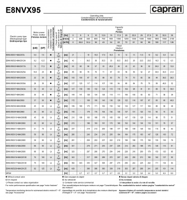 Скважинные насосы Caprari E8NVX95 из нержавеющей стали